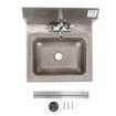 Picture of Encore Wall Mount Type 304 Series Stainless Steel Hand Sink 4" OC Mounting Holes 14" x 10" x 5" Deep Less Side Splash with TLL11-4100-SE1Z