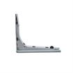 Picture of 7" L Chrome Plated Die Cast Folding Removable Shelf Bracket with Zinc Plated Steel Mount