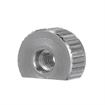 Picture of 1/4-20 Threaded Zinc Plated Steel Knurled Insert for 1" OD x 16-Gauge Tubing
