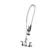 Picture of Encore® Commercial Duty 8" OC Wall Mount Pre-Rinse Assembly with 12" Add-on Faucet and Wall Bracket