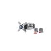 Picture of Shut Off Control Valve, Polished Chrome, Cross Handle, 3/8" IPS Inlet/Outlet and 1/2" Universal