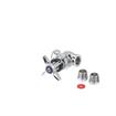 Picture of Shut Off Control Valve, Polished Chrome, Cross Handle, 3/8" IPS Inlet/Outlet and 1/2" Universal