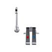 Picture of Encore® Knee Valve with Dual Pedal and Rough Chrome Valve Body, Includes 3-1/2" Swivel Gooseneck Spout