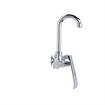 Picture of Encore® Knee Valve with Dual Pedal and Rough Chrome Valve Body, Includes 3-1/2" Swivel Gooseneck Spout