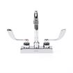Picture of Encore 4" OC Deck Mount Faucet with 3-1/2" Swivel Gooseneck Spout and 4" Wrist Blade Handles