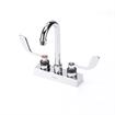 Picture of Encore 4" OC Deck Mount Faucet with 3-1/2" Swivel Gooseneck Spout and 4" Wrist Blade Handles