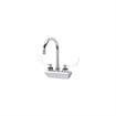 Picture of Encore® 4" OC Wall Mount Faucet with 6" Swivel Gooseneck Spout and 4" Wrist Blade Handles