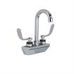 Picture of Encore 4" OC Wall Mount Faucet Ceramic Valves with 3-1/2" Swivel Gooseneck Spout and 4" Wrist Blade Handles