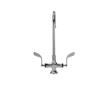 Picture of Encore® Brass Chrome Plated Double Pantry Faucet with 8" Swivel Gooseneck Spout and 4" Wrist Blade Handles