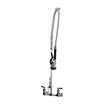 Picture of Encore® 8" OC. Brass Chrome Plated Wall Mount Pre Rinse Assembly with 16" Add On Faucet