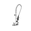 Picture of Encore® 8" OC. Brass Chrome Plated Wall Mount Pre Rinse Assembly with Wall Bracket and Stainless Steel Spring