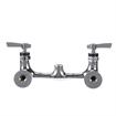 Picture of 8" OC Encore Brass Chrome Plated Wall Mount Faucet Body Only for Pre-Rinse with Compression Valves