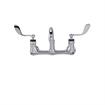 Picture of Encore® 8" OC. Brass Chrome Plated Wall Mount Faucet with 8" Swivel Spout 4" Wrist Blade Handles