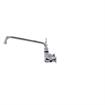 Picture of Encore® 8" OC. Brass Chrome Plated Wall Mount Faucet with 12" Swivel Spout 4" Blade Handles