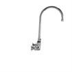 Picture of Encore® 8" OC. Brass Chrome Plated Wall Mount Faucet Ceramic Valves with 8" Swivel Gooseneck Spout