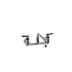 Picture of Encore® 8" OC. Brass Chrome Plated Wall Mount Faucet Ceramic Valves with 10" Swivel Spout