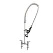 Picture of Encore®  4" OC Brass Chrome Plated Elevated Deck Mount Pre-Rinse with Wall Bracket