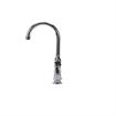 Picture of Encore® 4" OC Brass Chrome Plated Elevated Deck Mount Faucet with 6-1/2" Rigid Gooseneck Spout