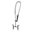 Picture of Encore®  8" OC Brass Chrome Plated Deck Mount Pre-Rinse 96" Hose with Wall Bracket