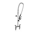 Picture of Encore®  8" OC Brass Chrome Plated Deck Mount Pre-Rinse 96" Hose with Wall Bracket