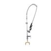 Picture of Encore® Brass Chrome Plated Single Deck Mount Pre-Rinse with Mixing Valve and Wall Bracket