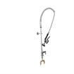 Picture of Encore® Brass Chrome Plated Single Deck Mount Pre-Rinse with Mixing Valve and Wall Bracket