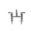 Picture of Encore® 6" OC Brass Chrome Plated Elevated Deck Mount Faucet with 6" Swivel Spout