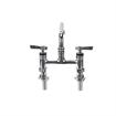 Picture of Encore® 6" OC Brass Chrome Plated Elevated Deck Mount Faucet with 6" Swivel Spout