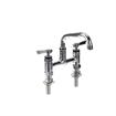 Picture of Encore® 6" OC Brass Chrome Plated Elevated Deck Mount Faucet with 6" Swivel Spout