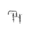 Picture of Encore® 6" OC Brass Chrome Plated Elevated Deck Mount Faucet with 10" Swivel Spout