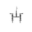 Picture of Encore® 6" OC Brass Chrome Plated Elevated Deck Mount Faucet with 10" Swivel Spout