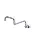 Picture of Encore® Brass Chrome Plated Single Wall Mount Faucet Ceramic Valves with Double Jointed 18" Swivel Spout