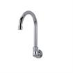 Picture of Encore® Brass Chrome Plated Wall Mount Spout Base with 6" Rigid Gooseneck Spout