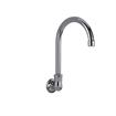 Picture of Encore® Brass Chrome Plated Wall Mount Spout Base with 6" Rigid Gooseneck Spout
