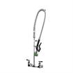 Picture of Encore® Brass Chrome Plated 8" OC Wall Mount Pre-Rinse with KLF-Y104A Variable Flow Spray Head