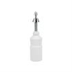 Picture of Encore® Soap Dispenser, Manual, 32 oz. Capacity, 3-1/2" x 15" x 7-7/16", White Polyethylene Bottle, Chrome Plated Brass Spout, Pump & Spout, Vandal Resistant, SANIGUARD® Antimicrobial Product Protection