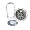 Picture of 100W Surface Mount  Incandescent Hood Light With Clear Coated Tempered Glass Globe