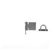 Picture of 2-1/2" L x 1" W x .072" H Stainless Steel Hasp and Staple