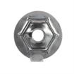 Picture of #10-24 Zinc Plated Steel Open Top Combination Locknut With Rubber Seal