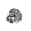 Picture of #10-24 x 1/2" H Bright Nickel Plated Steel Domed Combination Locknut With Rubber Seal