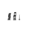 Picture of 7/8" Offset 3-3/4" L Chrome Plated Die Cast Slim-Line Standard Duty Edgemount Hinge