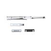 Picture of 10-3/4" L Chrome Plated Die Cast Magnetic/Mechanical Edgemount Latch With Offset Handle