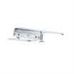 Picture of 11-1/2" L Chrome Plated Die Cast Heavy Duty Magnetic Edgemount Latch With Straight Handle And Cylinder Lock