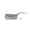 Picture of 11-1/2" L Chrome Plated Die Cast Heavy Duty Magnetic Edgemount Latch With Offset Handle And Cylinder Lock