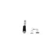 Picture of 11-1/2" L Chrome Plated Die Cast Heavy Duty Magnetic Edgemount Latch With Offset Handle And Cylinder Lock