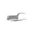 Picture of 11-1/2" L Chrome Plated Die Cast Heavy Duty Magnetic Edgemount Latch With Offset Handle And Cylinder Lock