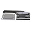 Picture of 8-1/4" L Chrome Plated Die Cast Magnetic Edgemount Latch With Offset Black Heat-Resistant Plastic Handle And Ceramic Magnet