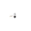 Picture of 10-1/4" L Chrome Plated Die Cast Mechanical Edgemount Latch With Straight Handle And Cylinder Lock