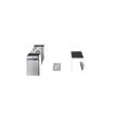 Picture of 7/8" Offset 5" L Chrome Plated Die Cast Standard Duty Non-Rise Adjustable Edgemount Hinge