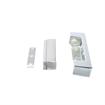 Picture of 1-1/8" Offset 5" L Chrome Plated Die Cast High Temperature Non-Rise Adjustable Edgemount Oven Hinge With Aluminum Adjusting Plate